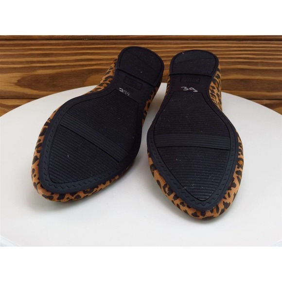 Time And Tru Size 8.5 Ballet Shoes Brown Fabric Women‎ W - Picture 10 of 10